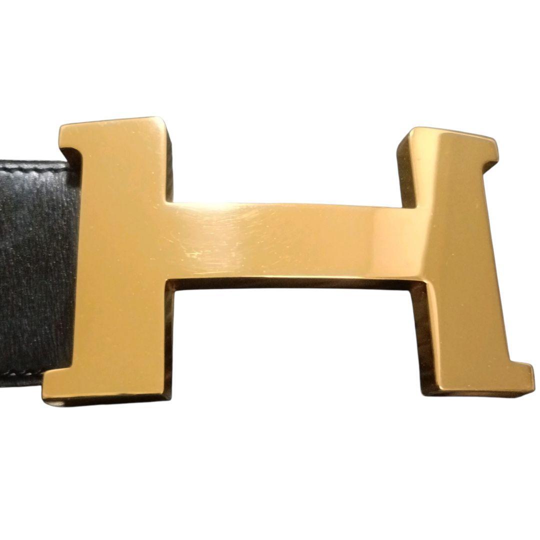 ✨HERMES Constance ビッグHロゴ リバーシブル メンズ 黒 83