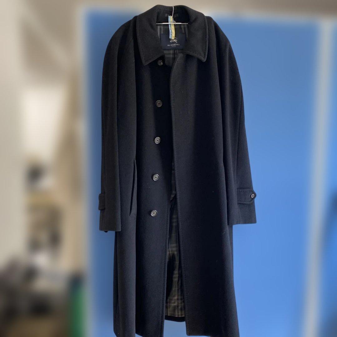 Burberry ブラック ステンカラーコート