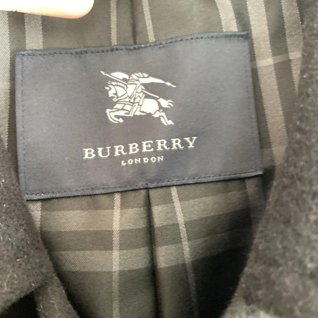 Burberry ブラック ステンカラーコート