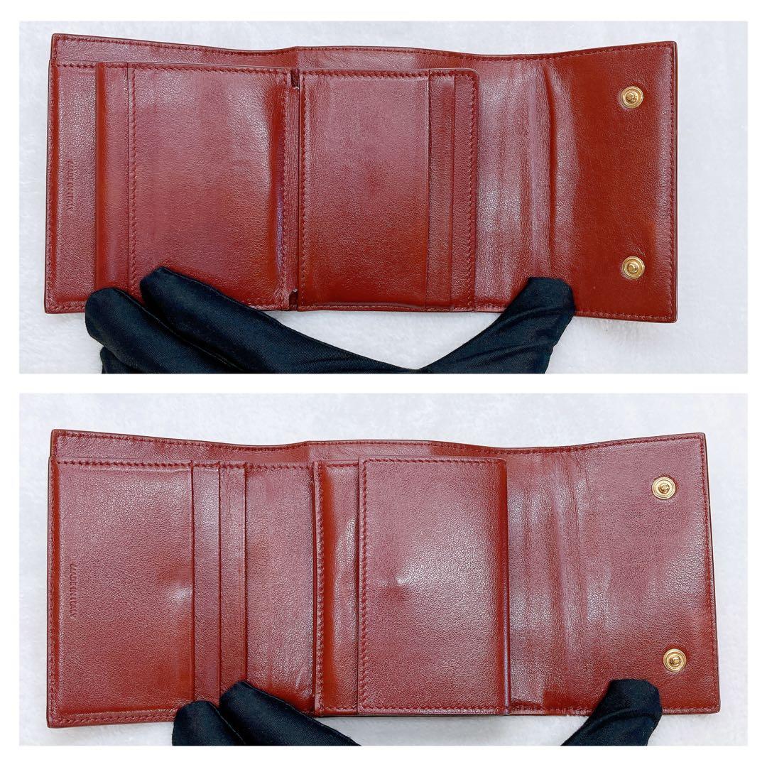 ✨綺麗✨セリーヌ スモールトリフォールドウォレット クロコ型押し レザー 財布