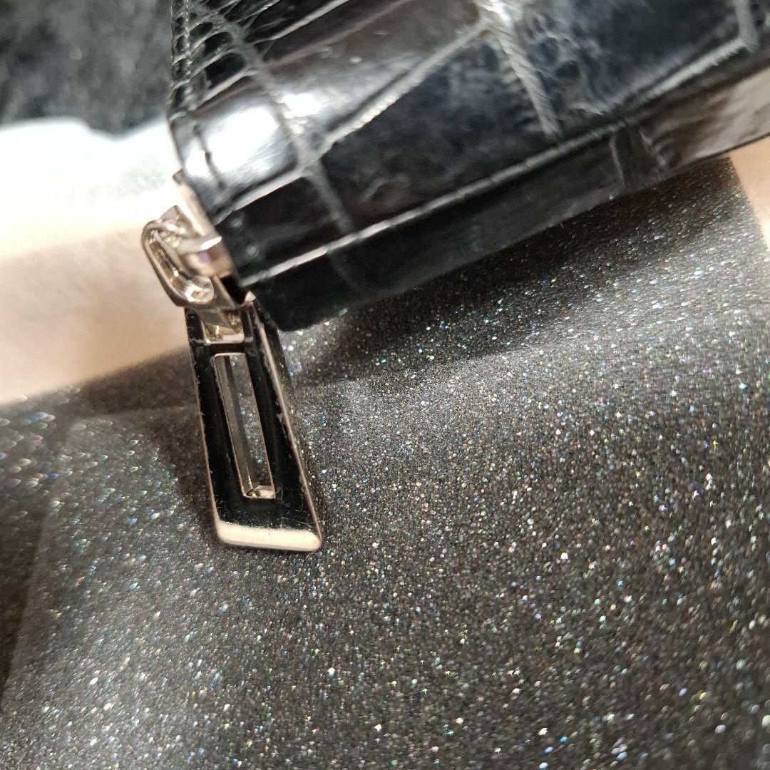 kz　東京クロコダイル　コルテ　ポロサス　 ブラック 長財布