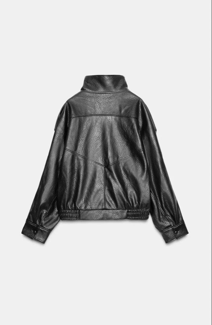 完売品　ZARA フェイクレザージャケット　s