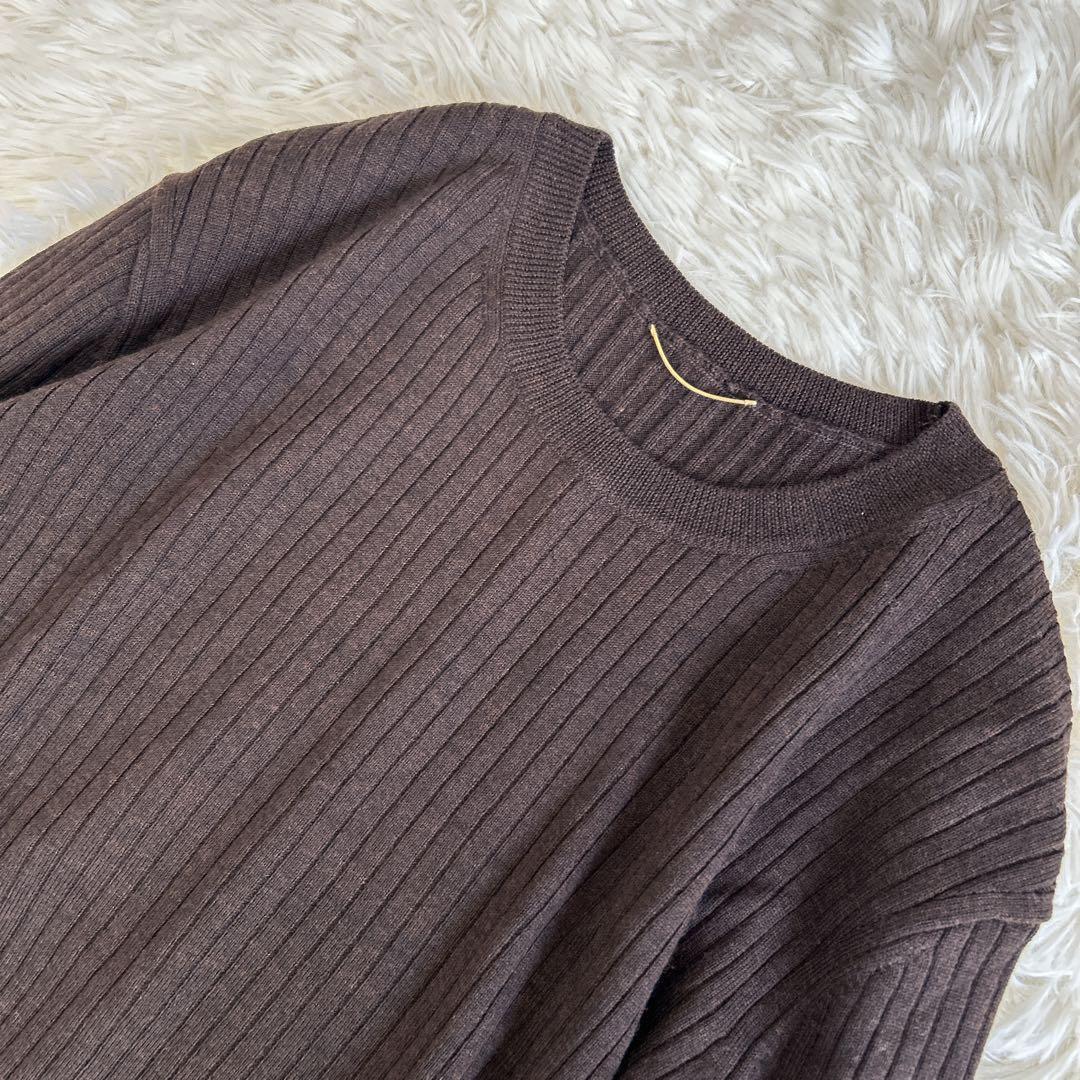 ✨美品✨ドゥーズィエムクラス コンパクトプルオーバー ニット リブ スリット