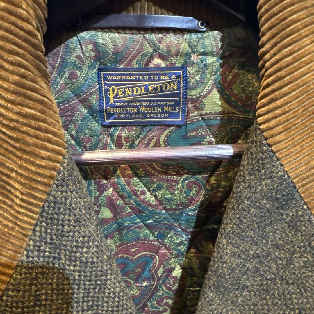 Pendleton ペンドルトン コート オリーブグリーン　40s
