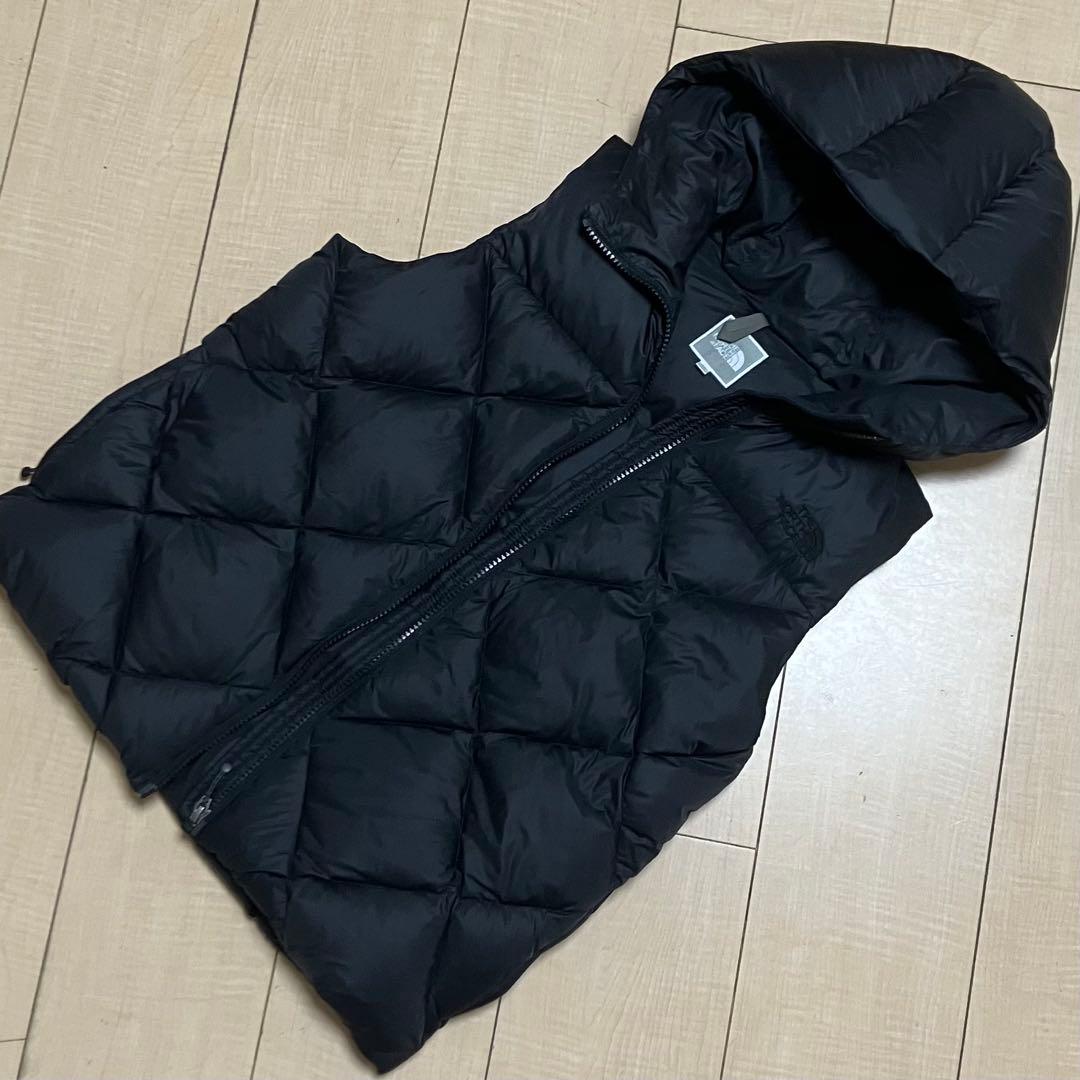 【THE NORTH FACE】 ダウンベスト フード ダイヤキルト 国内正規品
