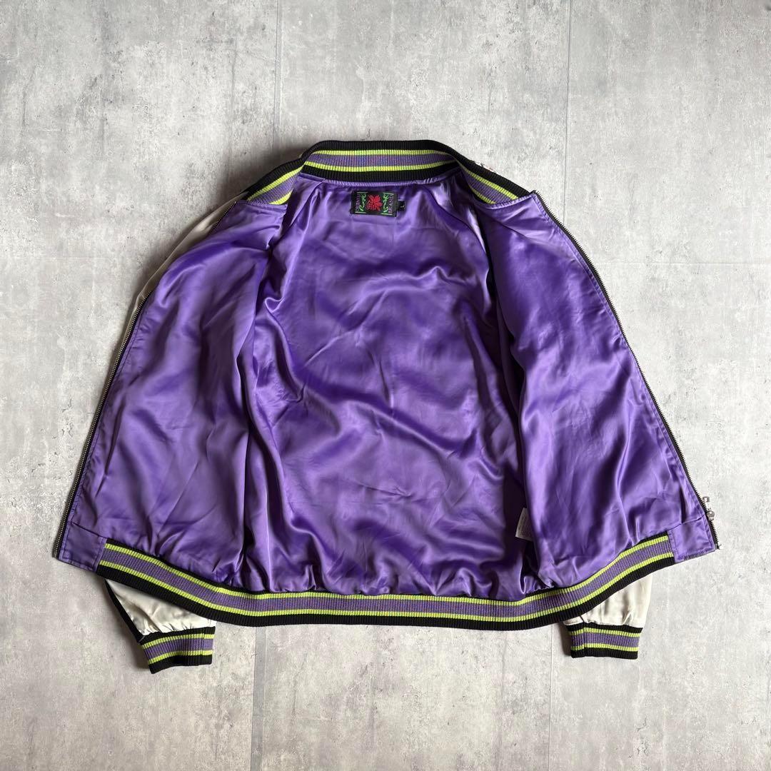 【エヴァンゲリオン×錦 nishiki】スカジャン　レーヨン　初号機　カラー©︎