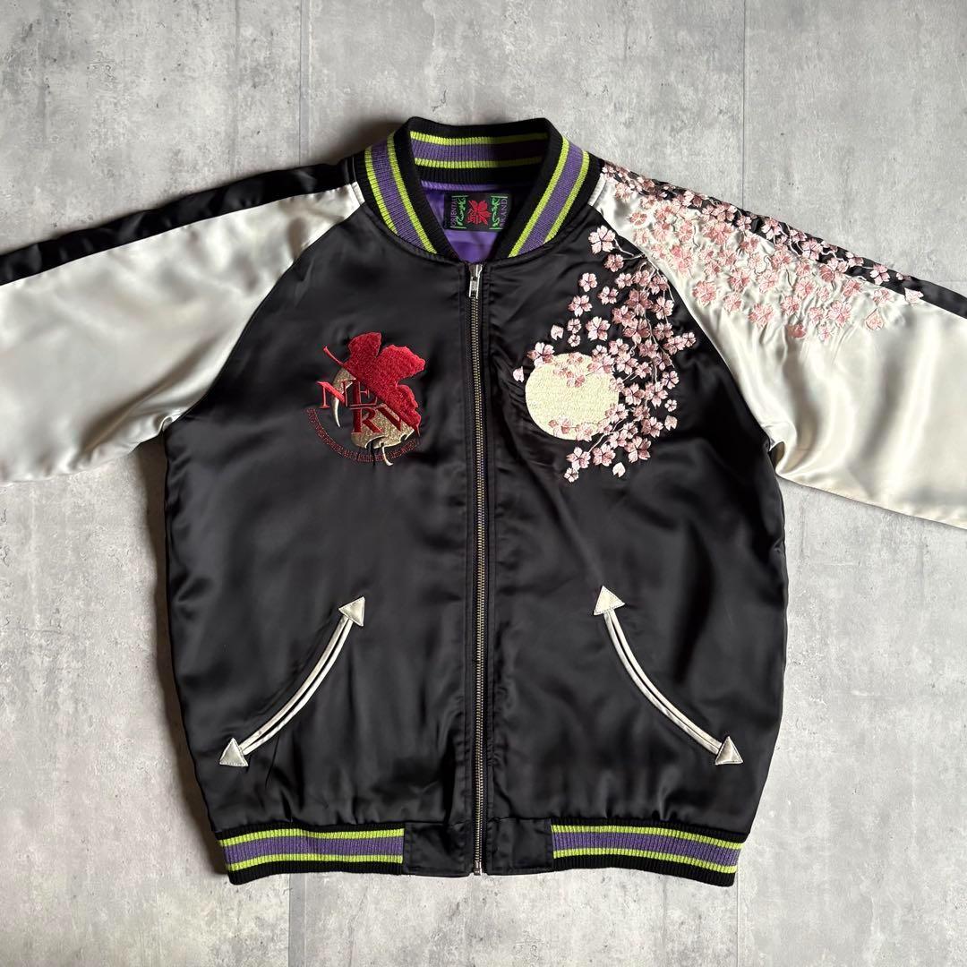 【エヴァンゲリオン×錦 nishiki】スカジャン　レーヨン　初号機　カラー©︎