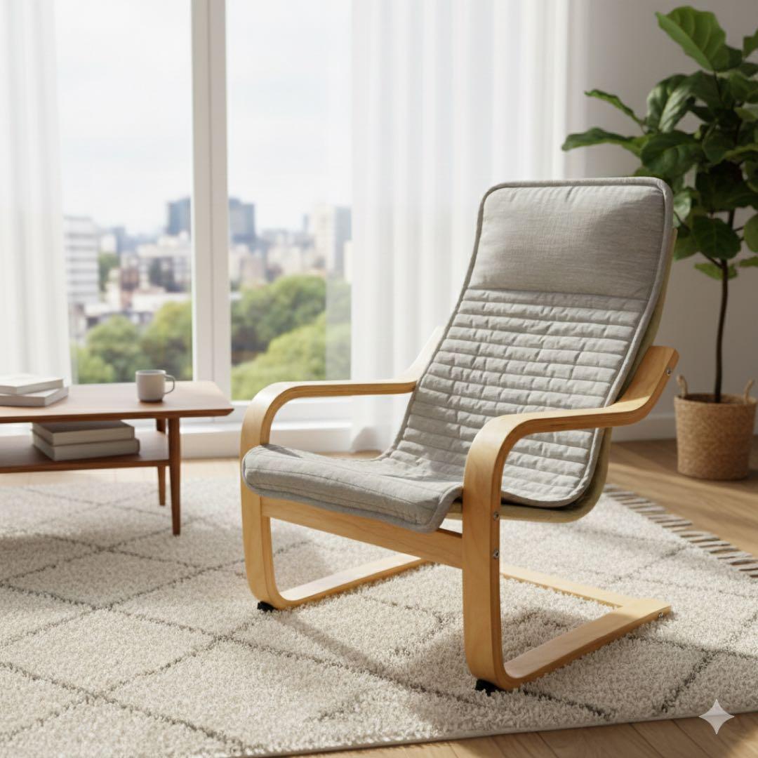 【極美品】IKEA イケア POANG ポエング アームチェア パーソナルチェア
