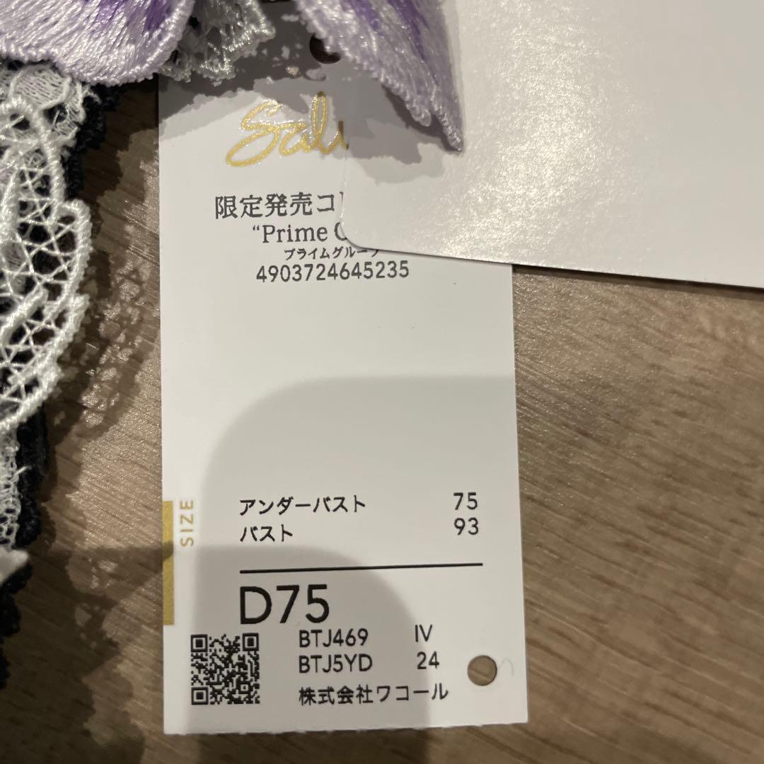 Tomo✨サルート 花柄レース D75 ブラジャー、ショーツ、キャミソール