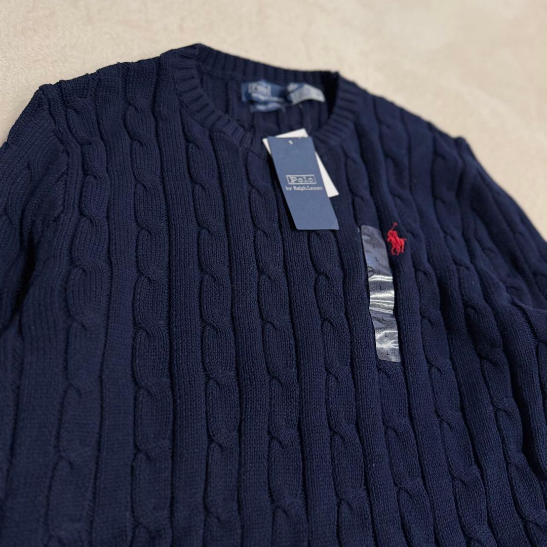 新品未使用　POLO RALPH LAUREN ケーブルニット セーター L