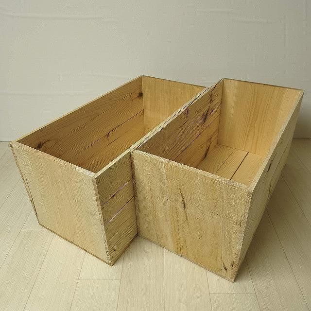 《訳アリ持ち手無しりんご箱》６箱セット 訳ありりんご箱　新品未使用ですが訳アリ