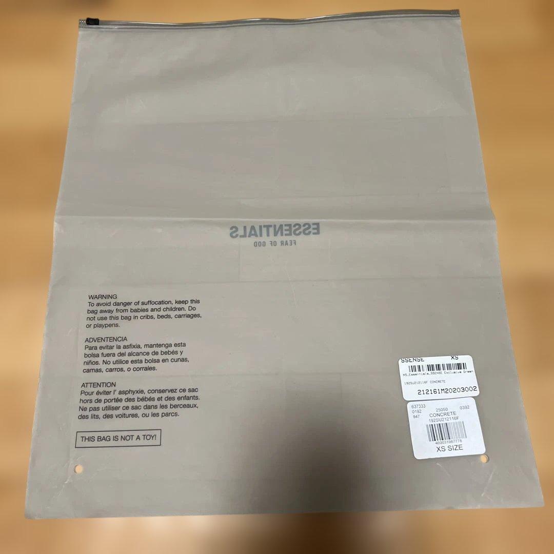 ESSENTIALS FEAR OF GOD パーカー XS ライトグレー