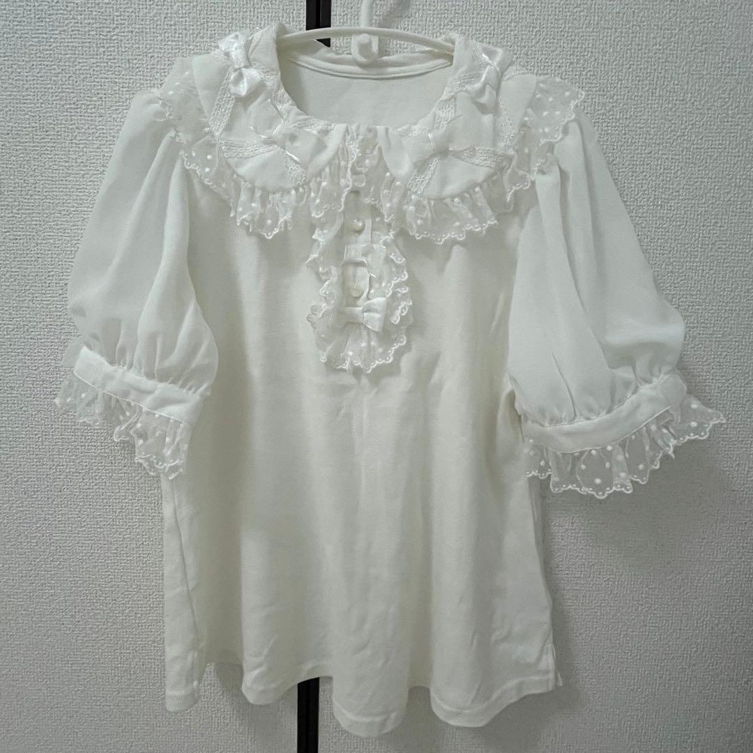 Angelic Pretty ふわふわリボン半袖カットソー