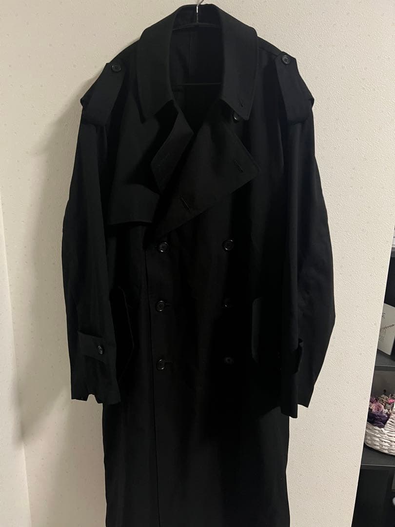 ジャケット・アウター stein 20aw deformation trench coat black