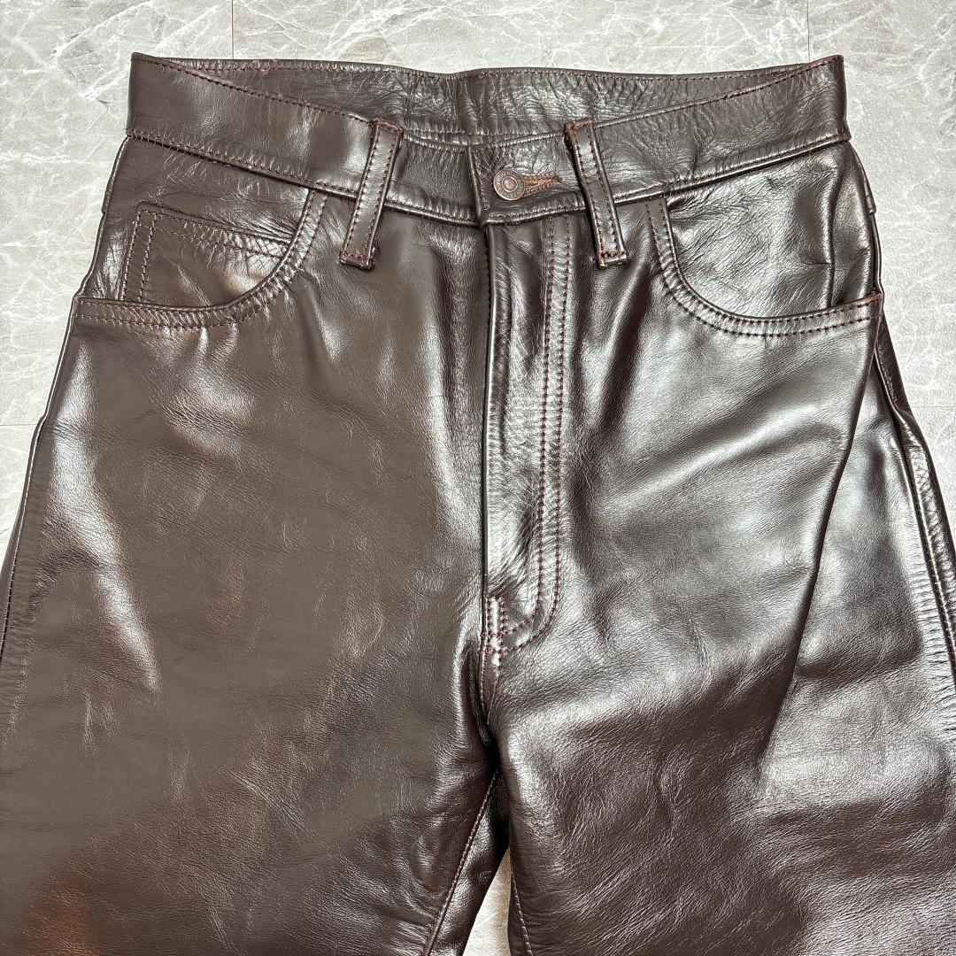 最高級 AERO LEATHER ホースハイド レザーパンツ 馬革 一枚 30