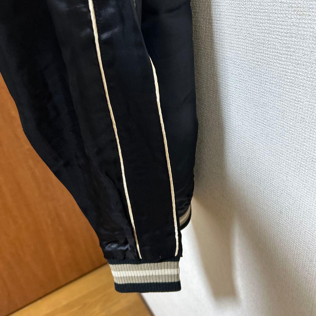 新品　スカルワークス　XL スカジャン　リバーシブル　ドクロ　ブラック　刺繍