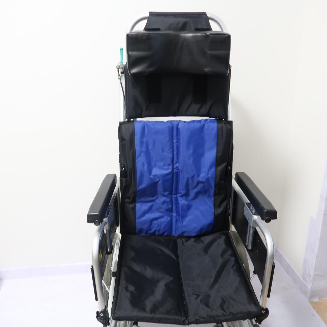 美品 ミキ BAL-12 ティルト&リクライニング 介助型 車いす ブルー