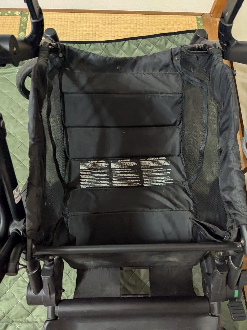 Kolcraft コンターズカーブ ダブルストローラー ジェット 黒 2人乗り