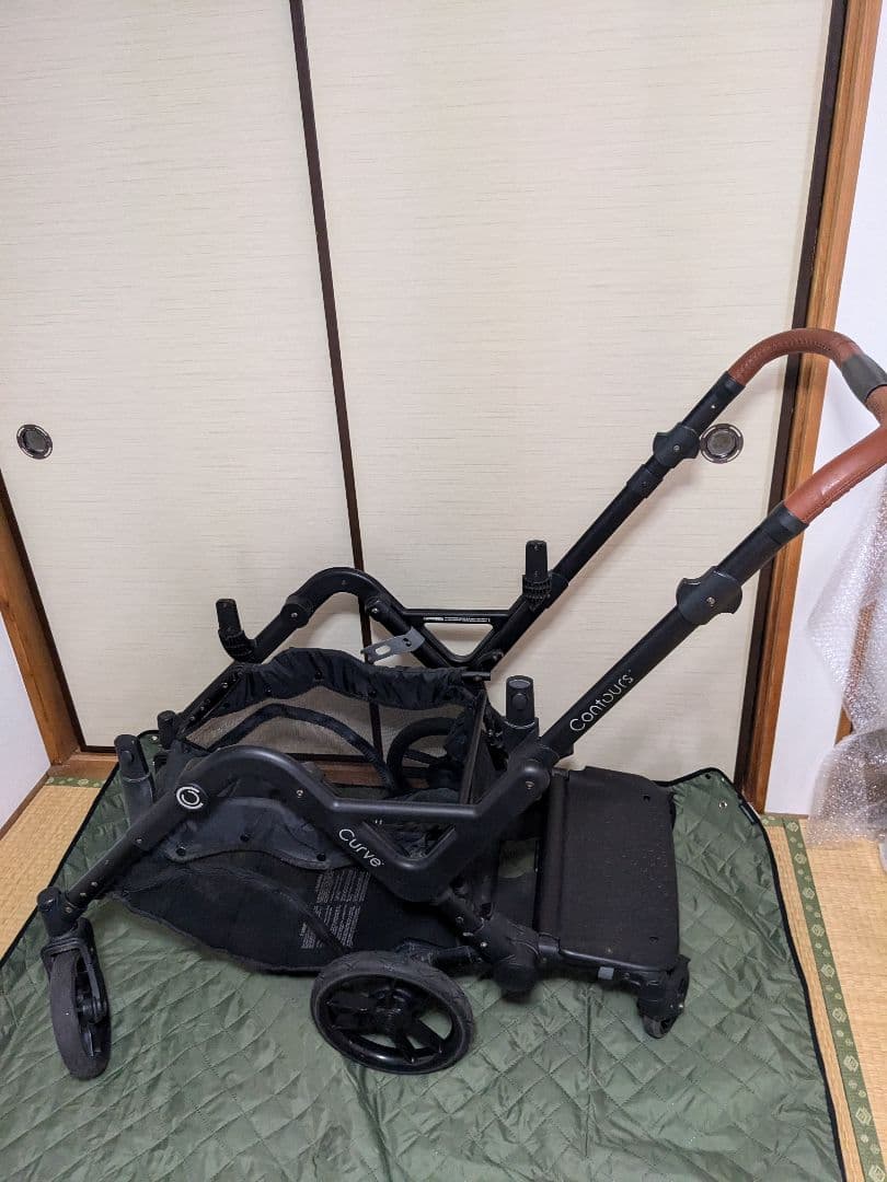 Kolcraft コンターズカーブ ダブルストローラー ジェット 黒 2人乗り