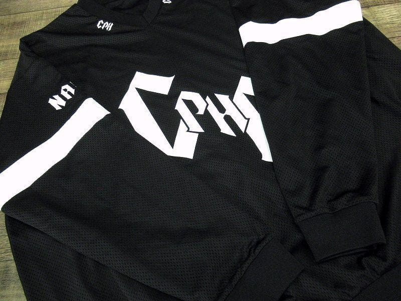 XL 24AW キャプテンズヘルム ゴルフ ダブルメッシュ 長袖 Tシャツ 黒