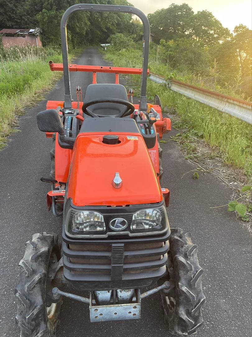 GB170 トラクター オレンジ色 リアロータリー付き