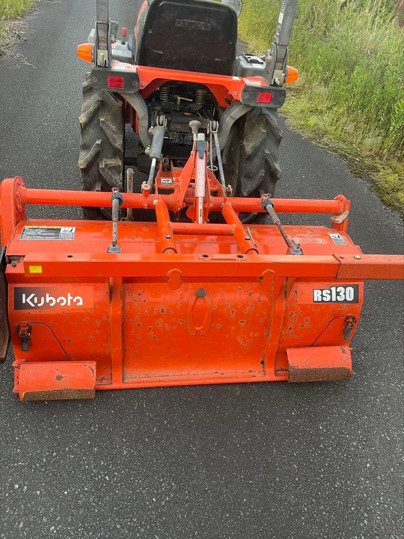 GB170 トラクター オレンジ色 リアロータリー付き