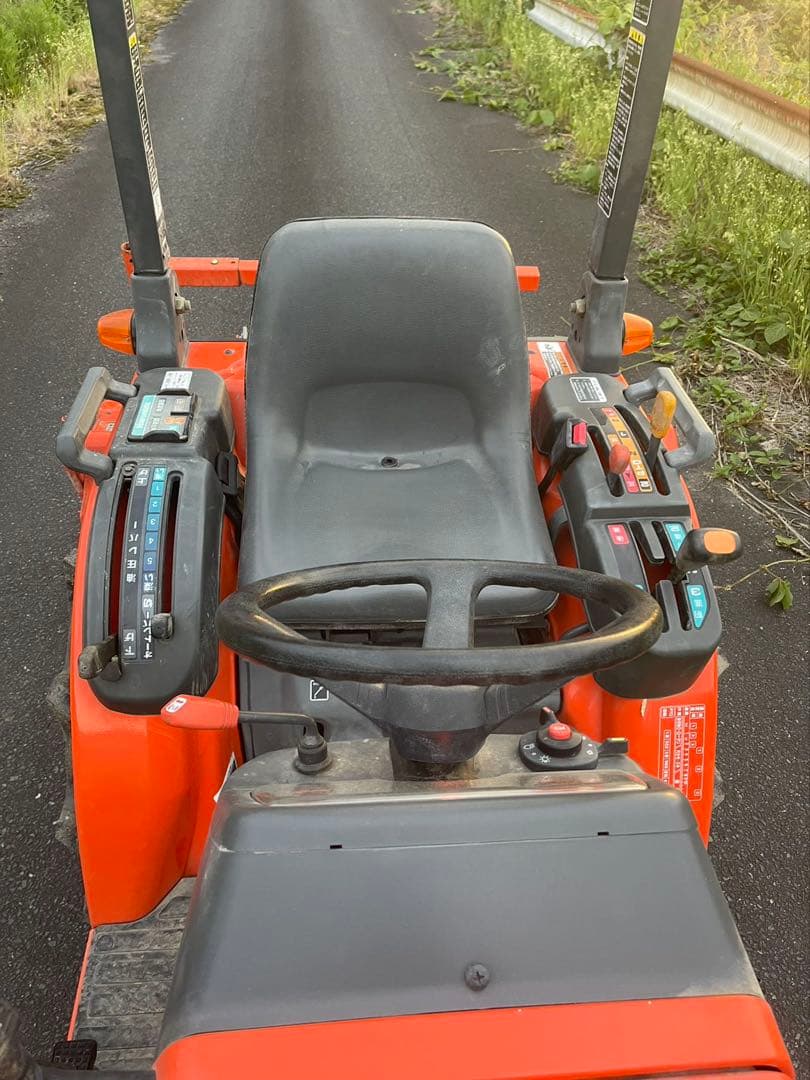GB170 トラクター オレンジ色 リアロータリー付き