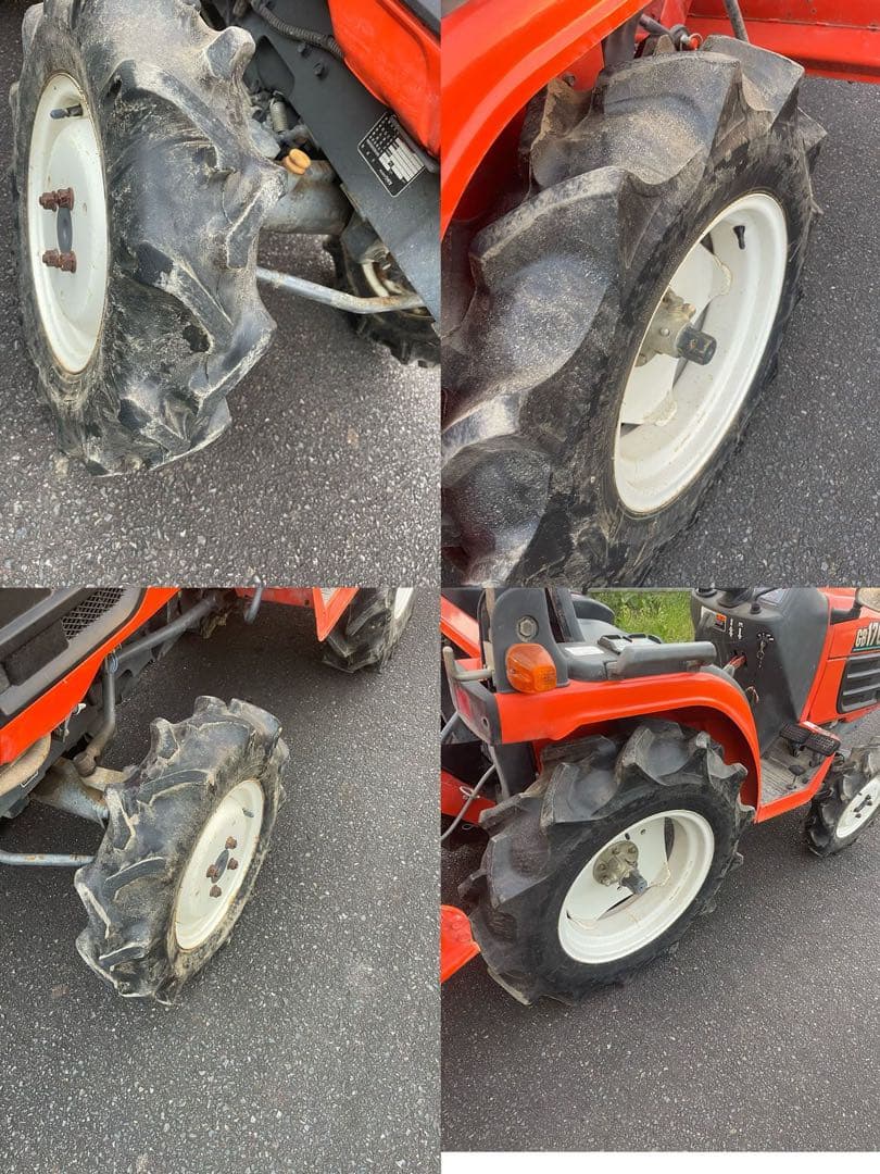 GB170 トラクター オレンジ色 リアロータリー付き