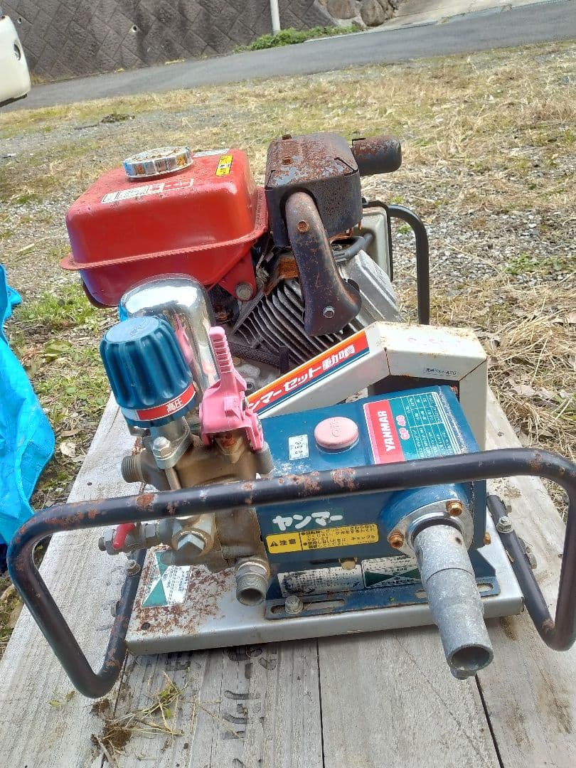 長崎発　ヤンマー セット動噴　CP40ガソリンエンジンGA180 中古品