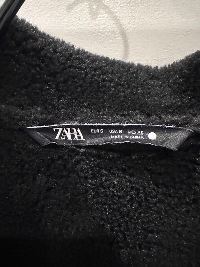 【美品】ZARA ZWダブルフェイスジャケット サイズS 黒