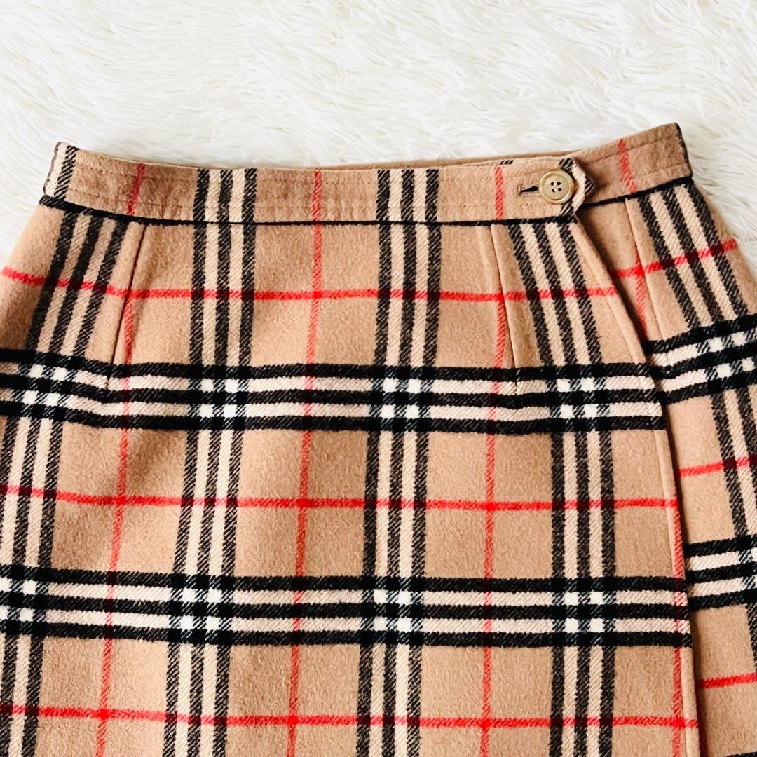 Burberrys ウール ラップスカート ノバチェック　ベージュ