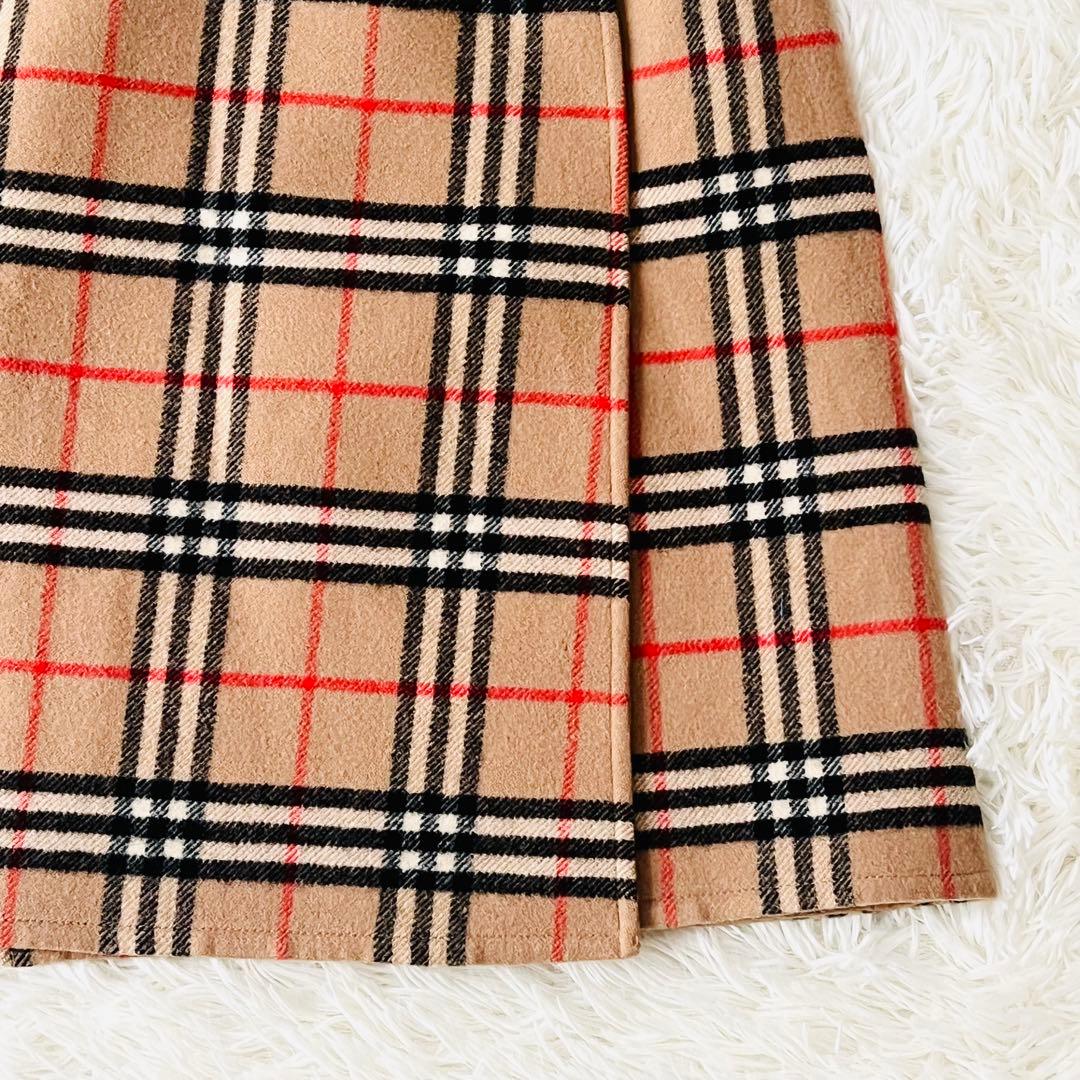 Burberrys ウール ラップスカート ノバチェック　ベージュ