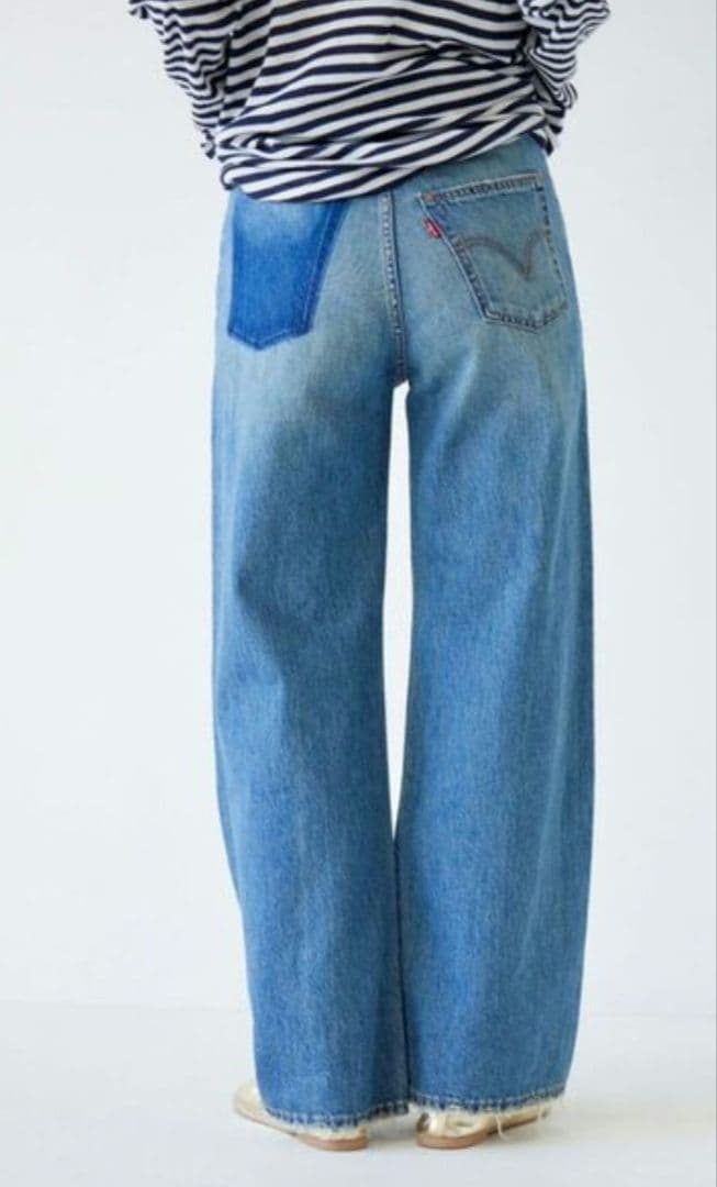 【ミルク様】Ungrid Ｌevi's別注RIBCAGE ＷIDE LEGデニム