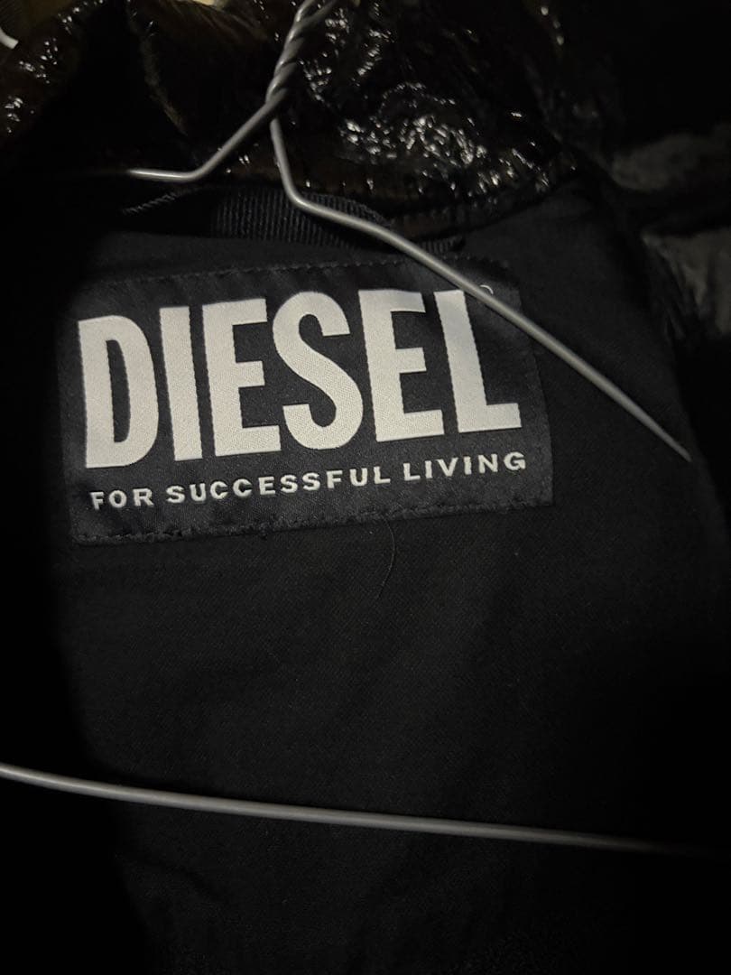 DIESEL 黒 エナメルシングルライダース