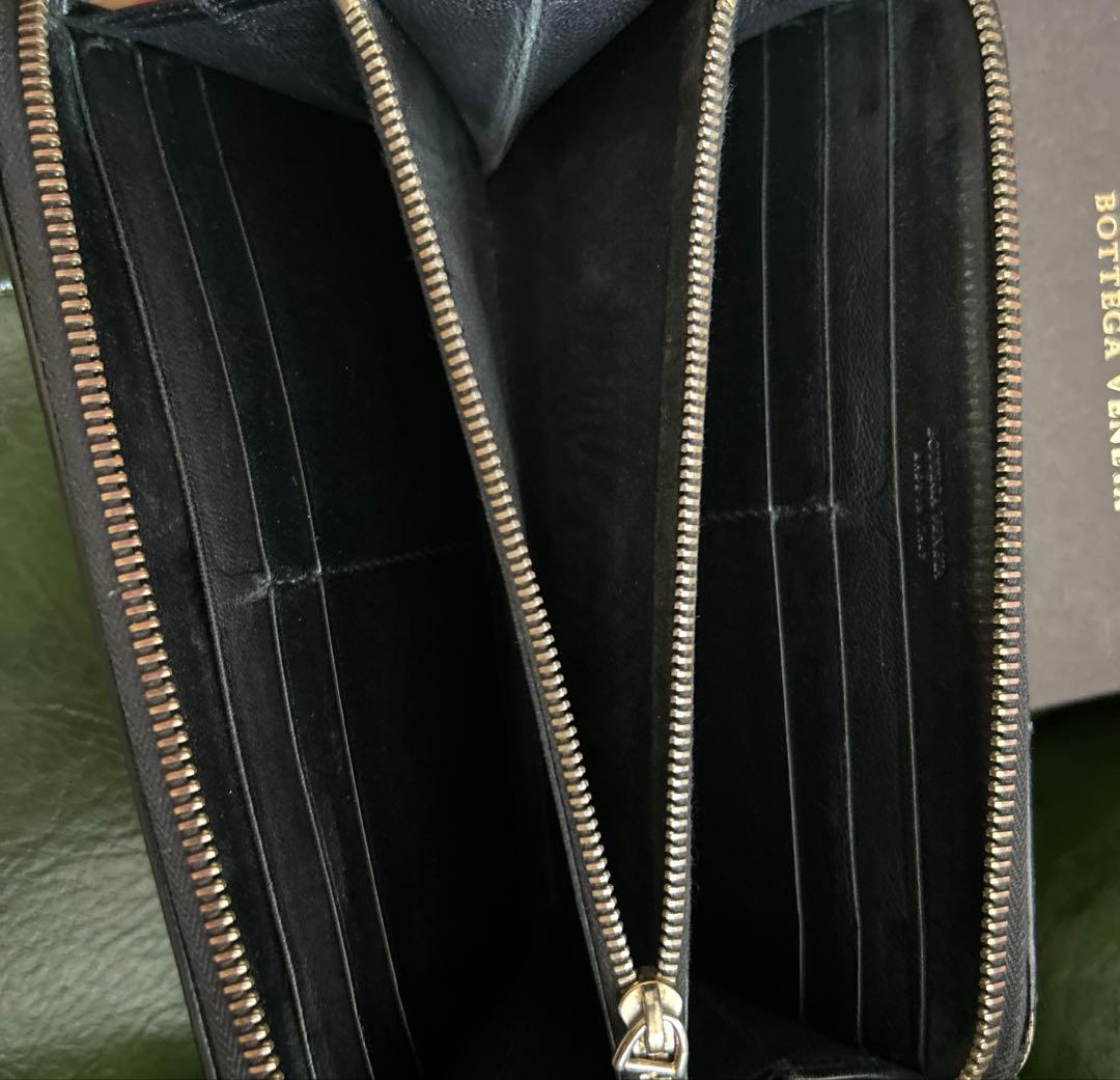 大人気★Bottega Veneta ★ブラックレザー長財布