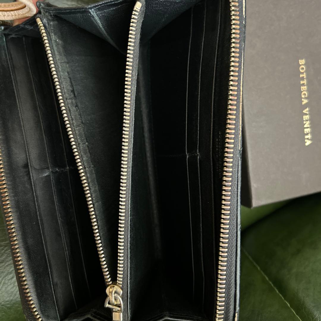 大人気★Bottega Veneta ★ブラックレザー長財布