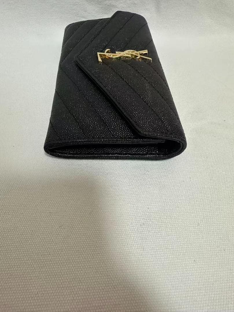 美品 Saint Laurent ブラック ロング財布