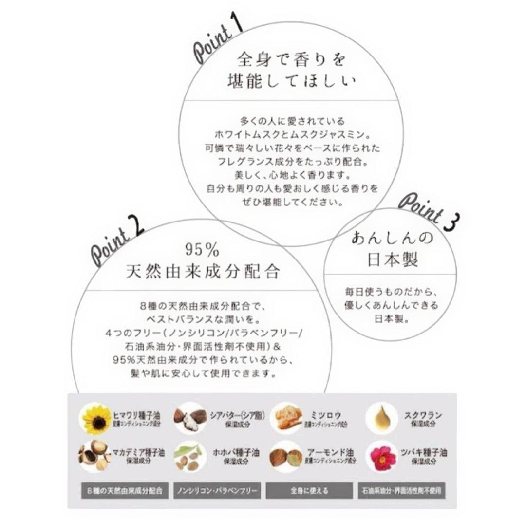 ョンズブレンド ホワイトムスク ヘア＆ボディミスト 6個セット