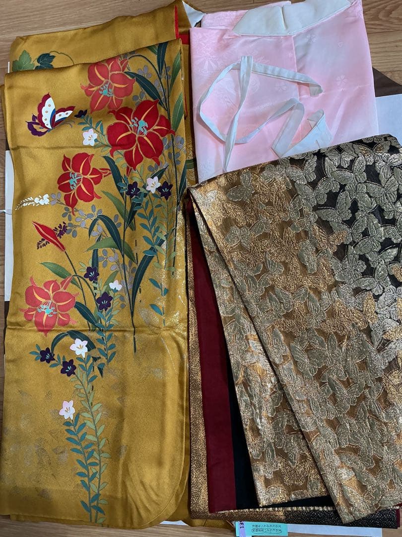 ル*ナ様 美品1度の着用！最高級 森英恵！正絹振袖3点セット！