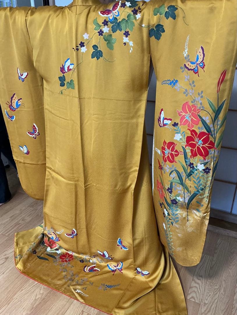ル*ナ様 美品1度の着用！最高級 森英恵！正絹振袖3点セット！