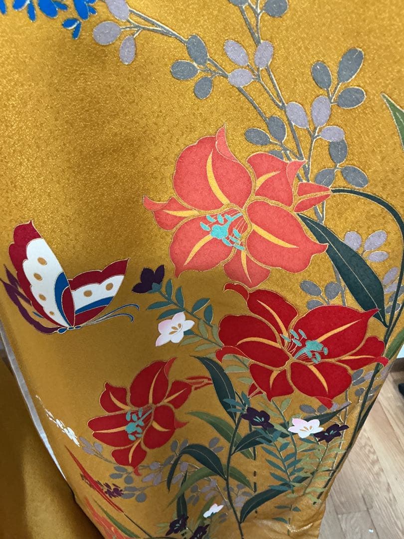 ル*ナ様 美品1度の着用！最高級 森英恵！正絹振袖3点セット！