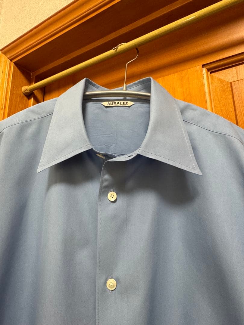【サイズ3】AURALEE WASHED FINX TWILL SHIRT