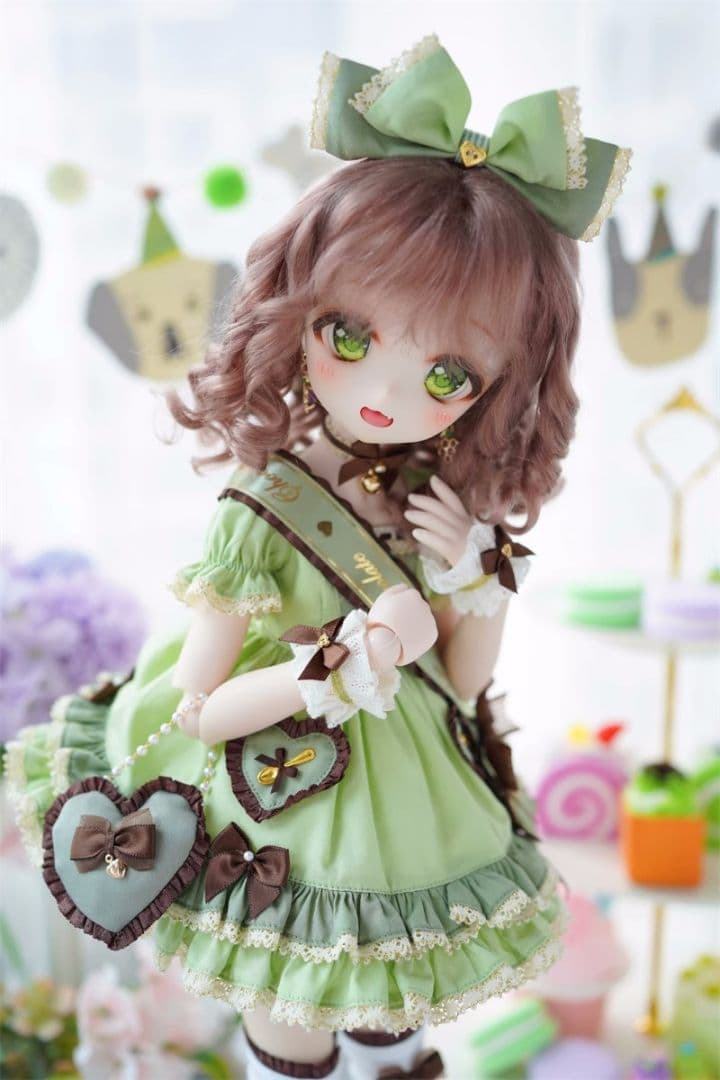 S353 BJD 1/3 人形 ドール　用ウィッグ カツラ 耐熱 ハンドメイド