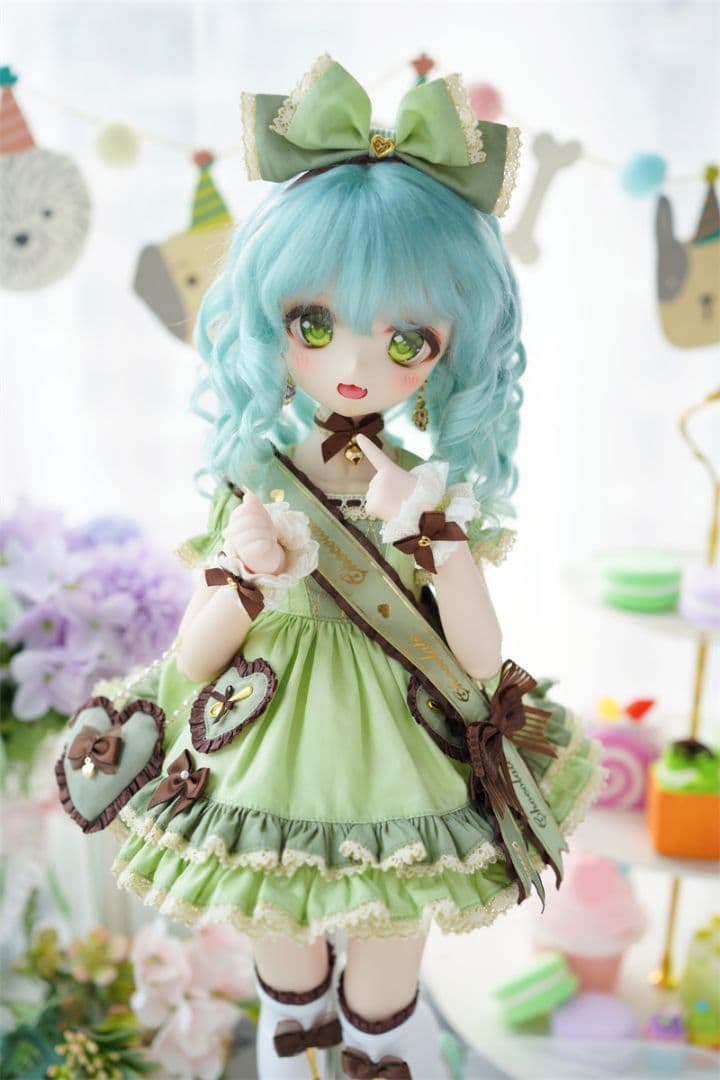 S353 BJD 1/3 人形 ドール　用ウィッグ カツラ 耐熱 ハンドメイド