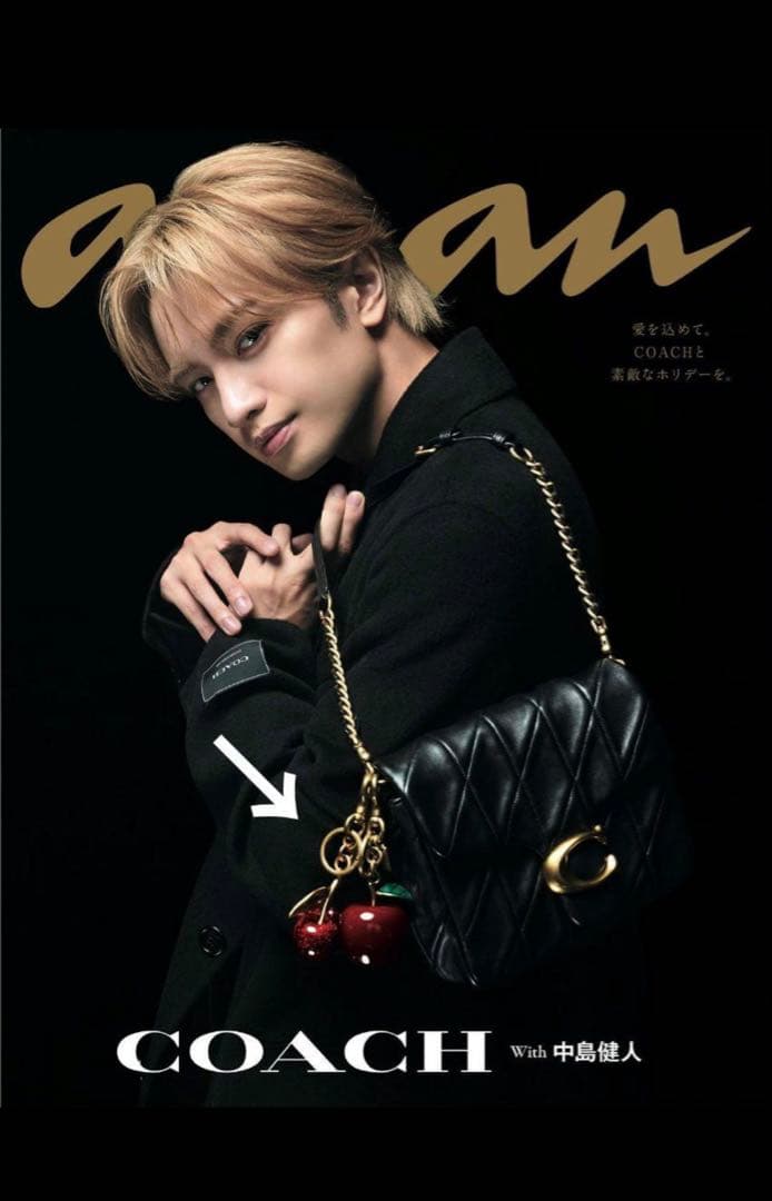 COACH リンゴ型キーホルダー 赤