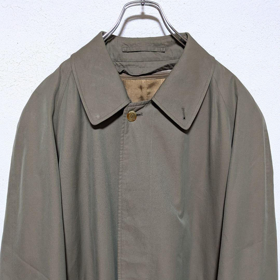 美品 英国製 90s バーバリー ステンカラーコート メンズ 丸善 C96C