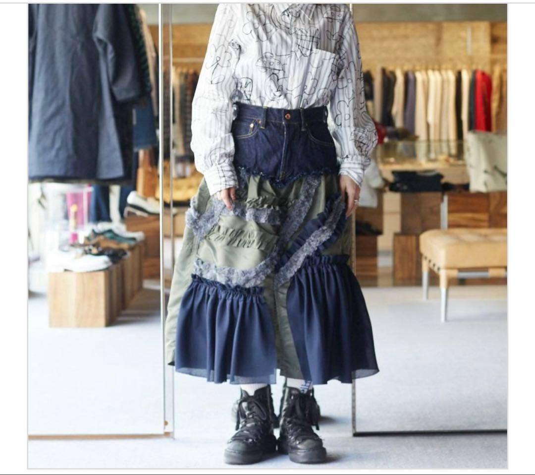 【新品・未使用】BRÚ NA BÓINNE フォレットデニムスカート　S