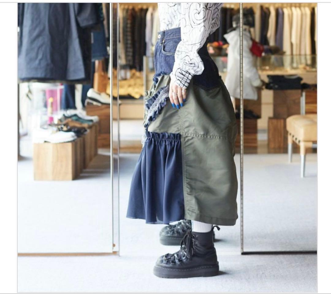 【新品・未使用】BRÚ NA BÓINNE フォレットデニムスカート　S