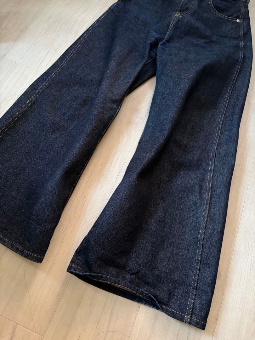 パンツ pan denim baggy roll pants edit for lulu
