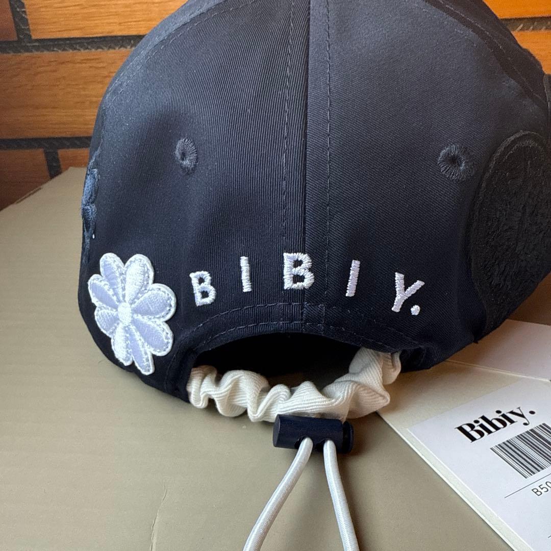 BIBIY ブラックベースボールキャップ